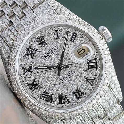 rolex datejust full diamond.